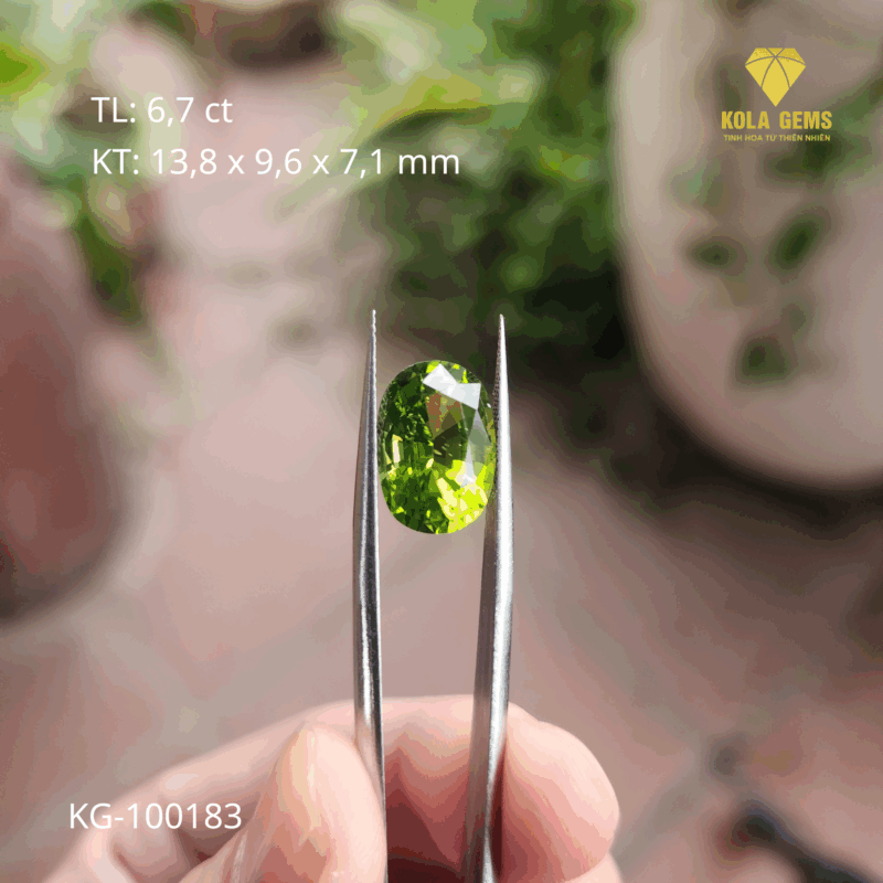 Peridot Xanh Chuối Tự Nhiên KG-100183