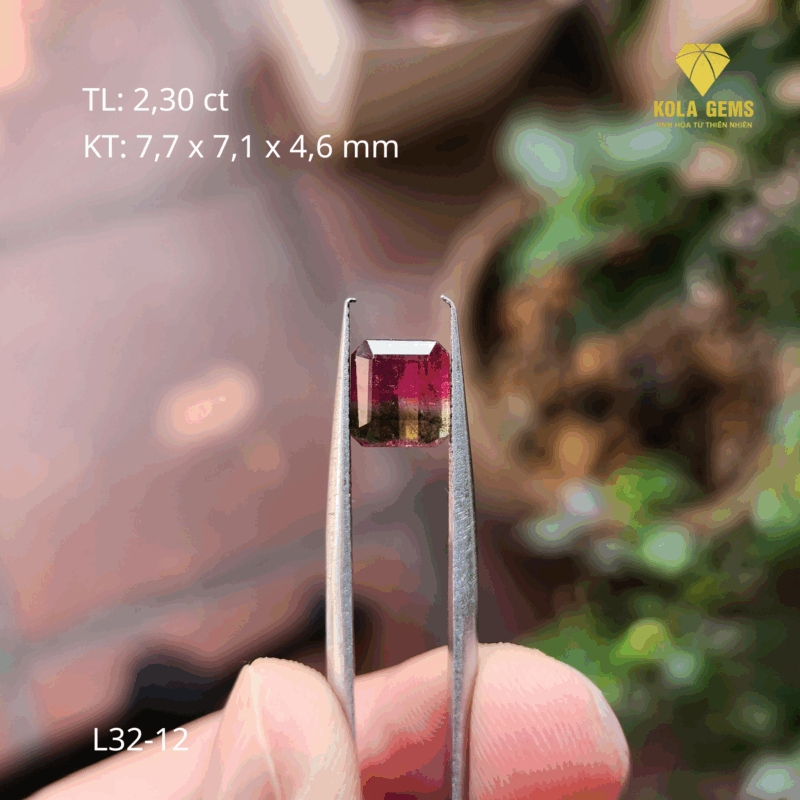 Tourmaline Dưa Hấu Tự Nhiên L32-12