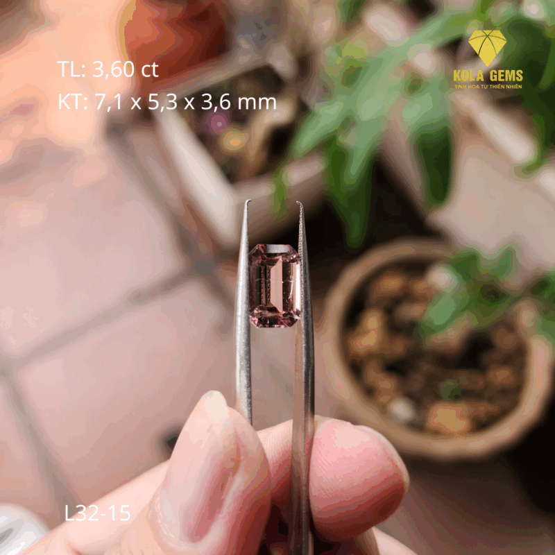Tourmaline Hồng Tự Nhiên L32-15