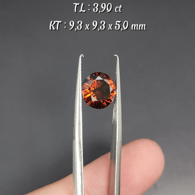 Zircon Nâu Cam Tự Nhiên KG-100111
